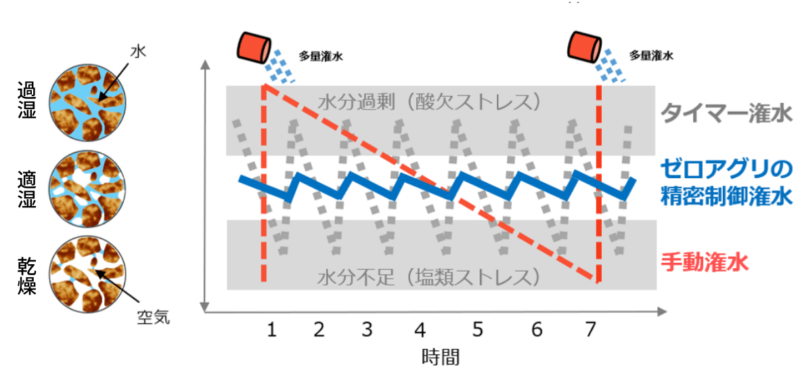 少量多潅水模式図